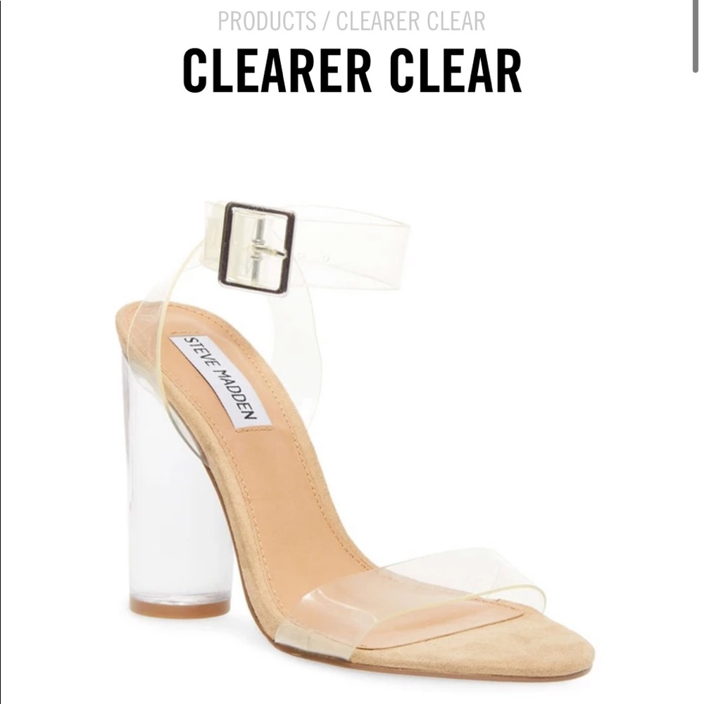 Steve Madden Clear High Heels